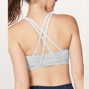 Lululemon Energy Bra Ombre Melange Space Dye EB White Multi size 8
